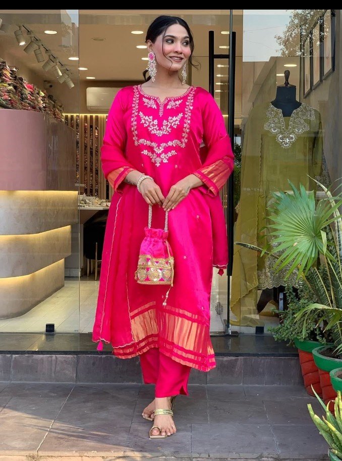 DESIGNER VISCOSE SILK KURTI