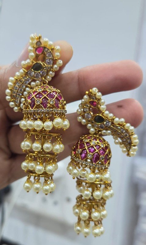 PREMIUM EARRINGS ON CZ AND SEMI PRECIOUS STONES 