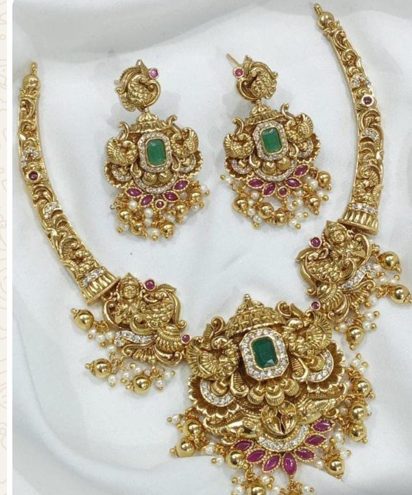 Designer Nakshi Traditional necklace set 