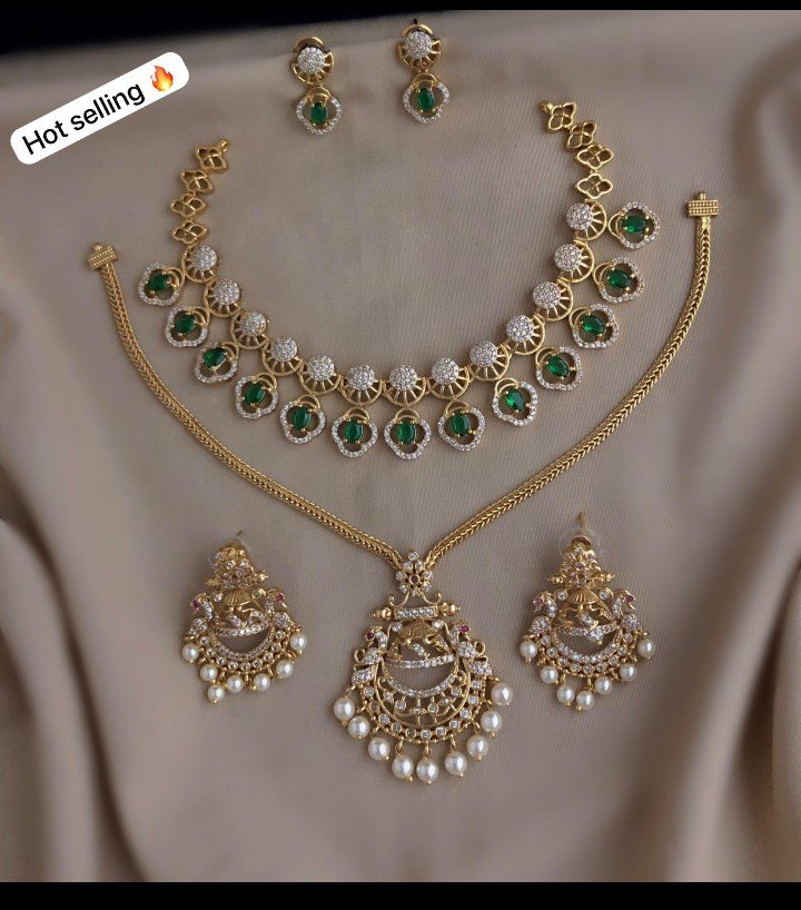 Designer combo necklace set